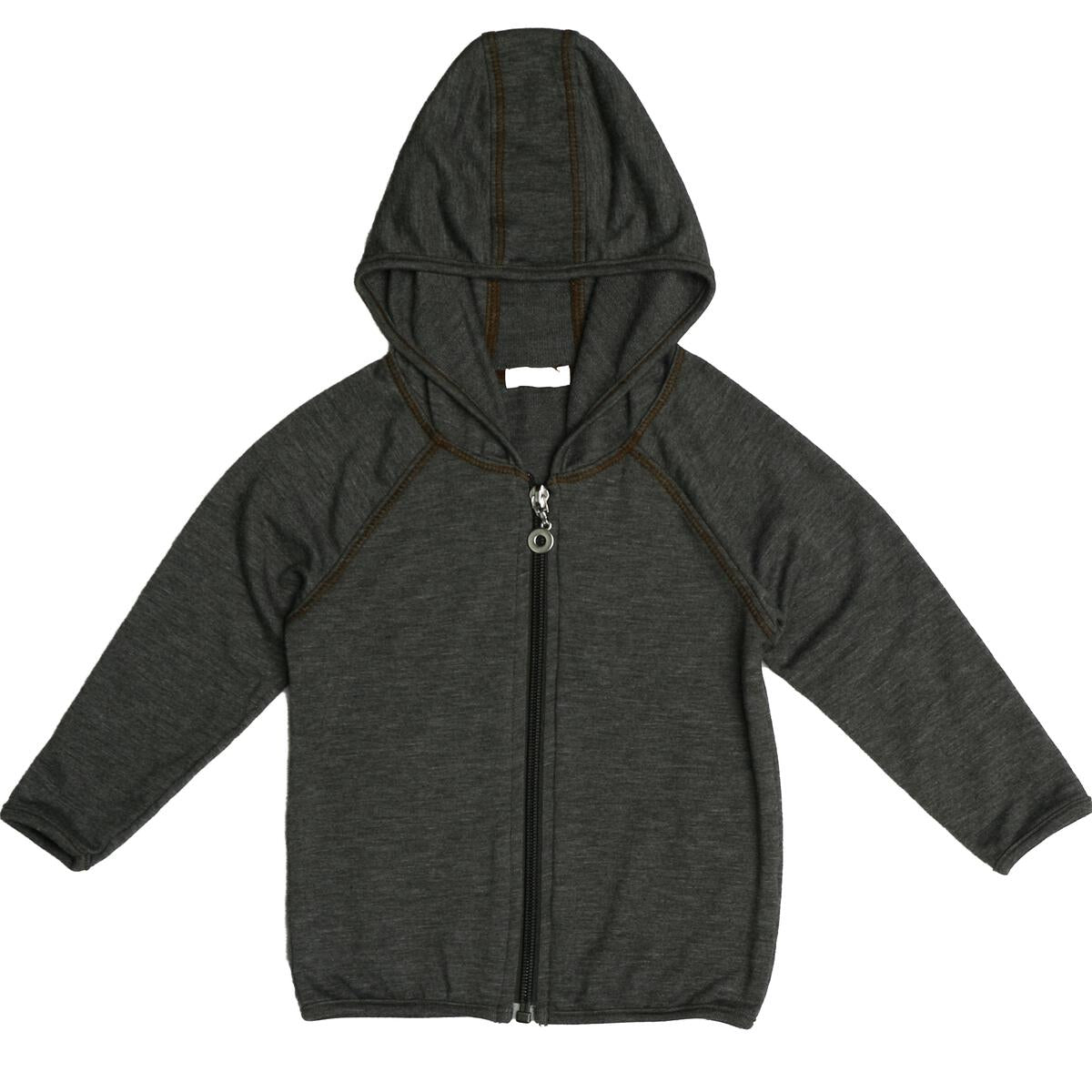 Cozii Long Sleeve Zip Hoodie with Binding Heather