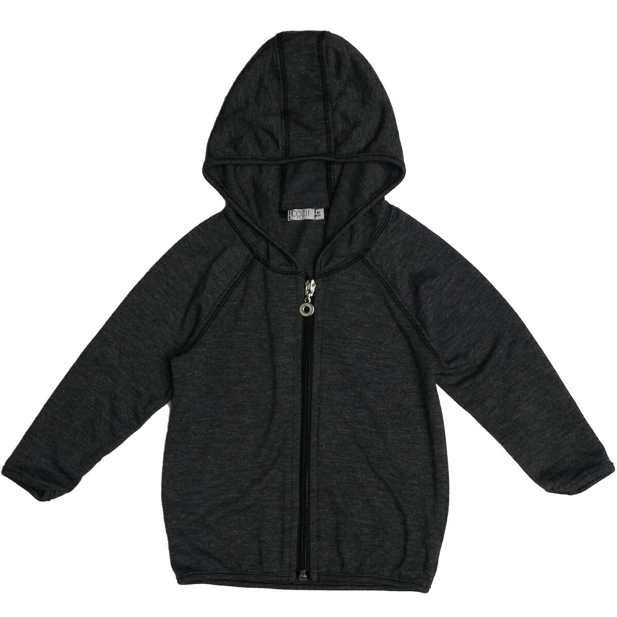 Cozii Long Sleeve Zip Hoodie with Binding Heather