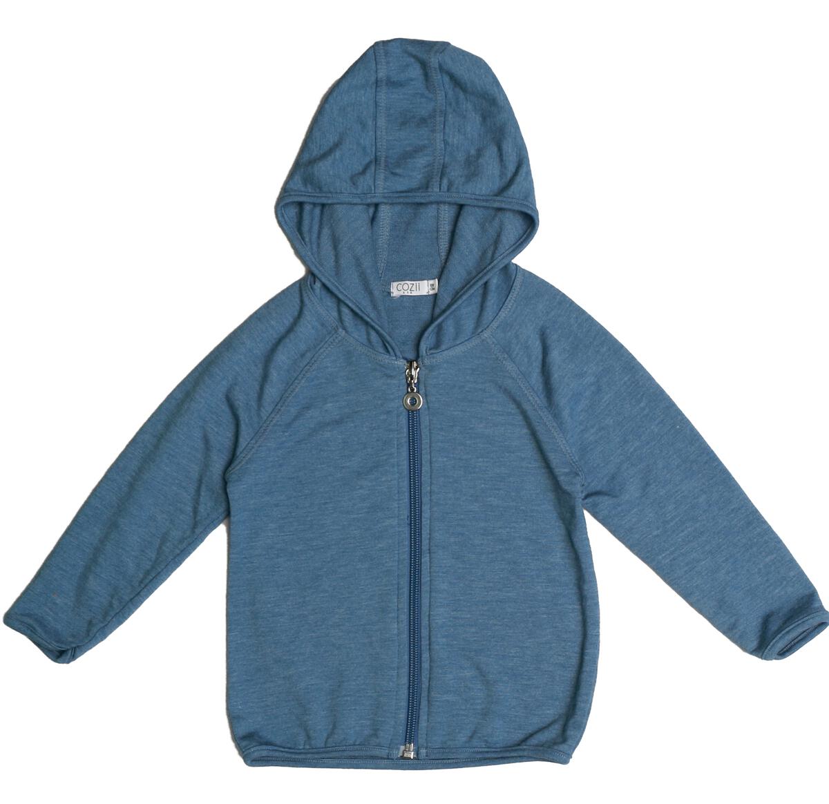 Cozii Long Sleeve Zip Hoodie with Binding Heather