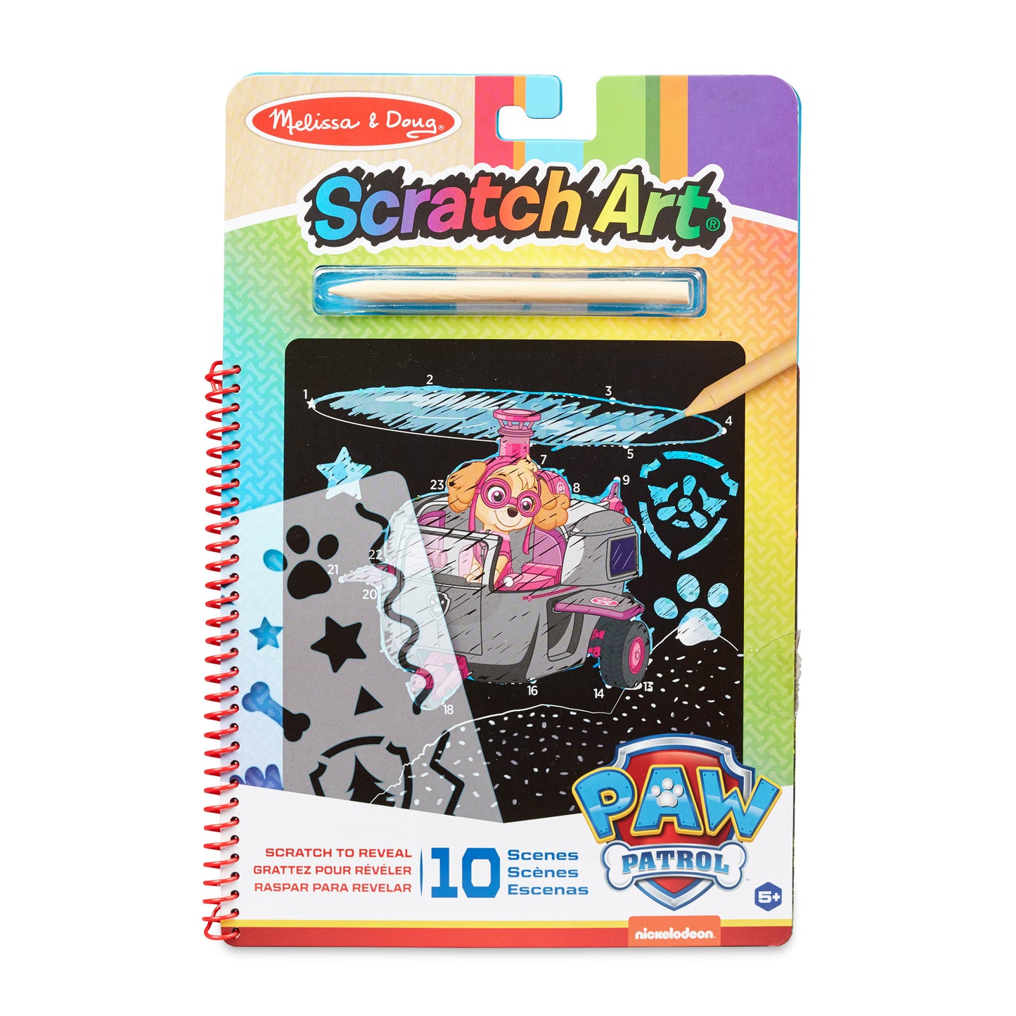 Melissa & Doug Scratch Art Pad | PAW Patrol Skye Theme