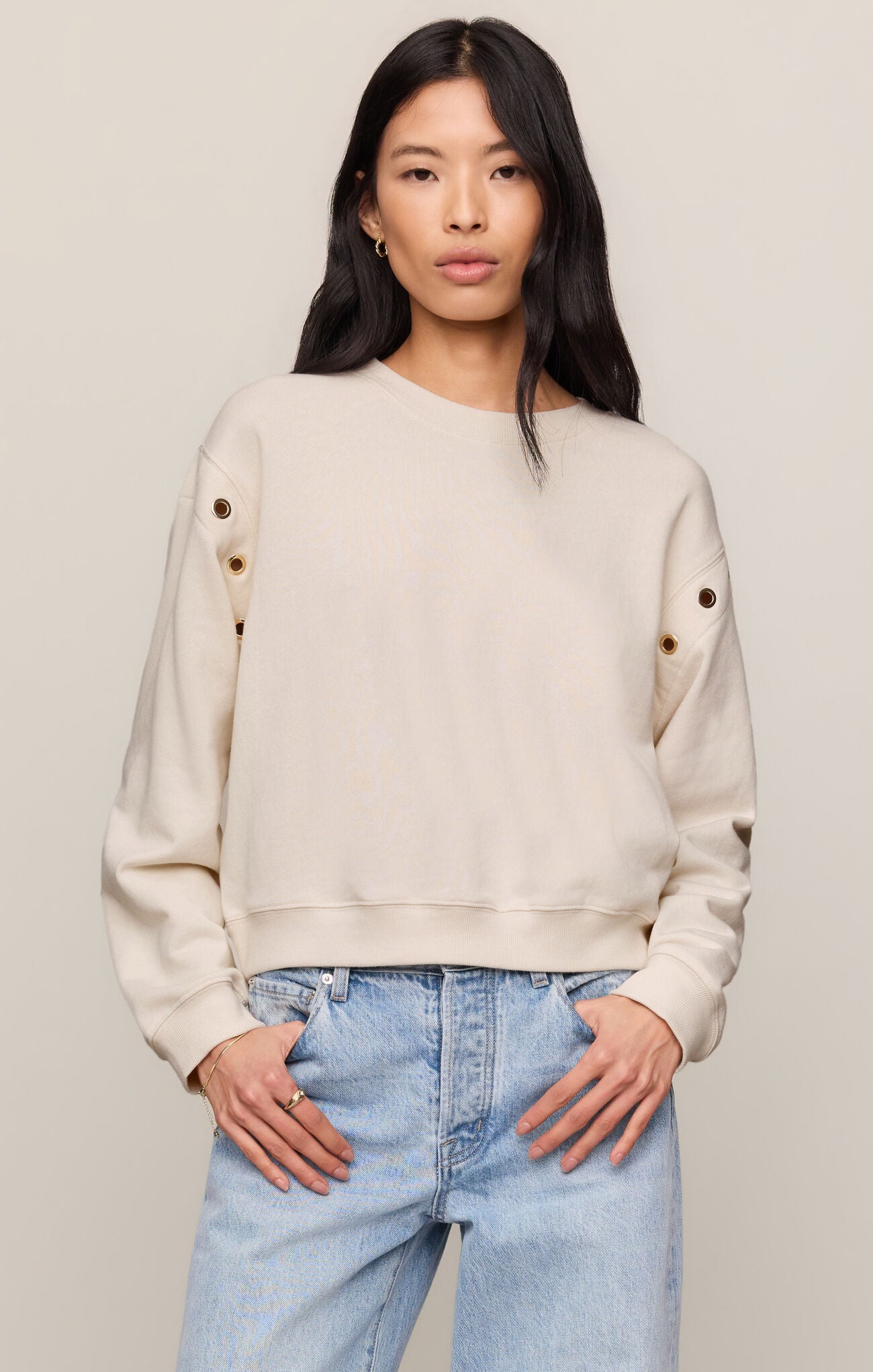 Z Supply - Axel Grommet Sweatshirt, Sandstone