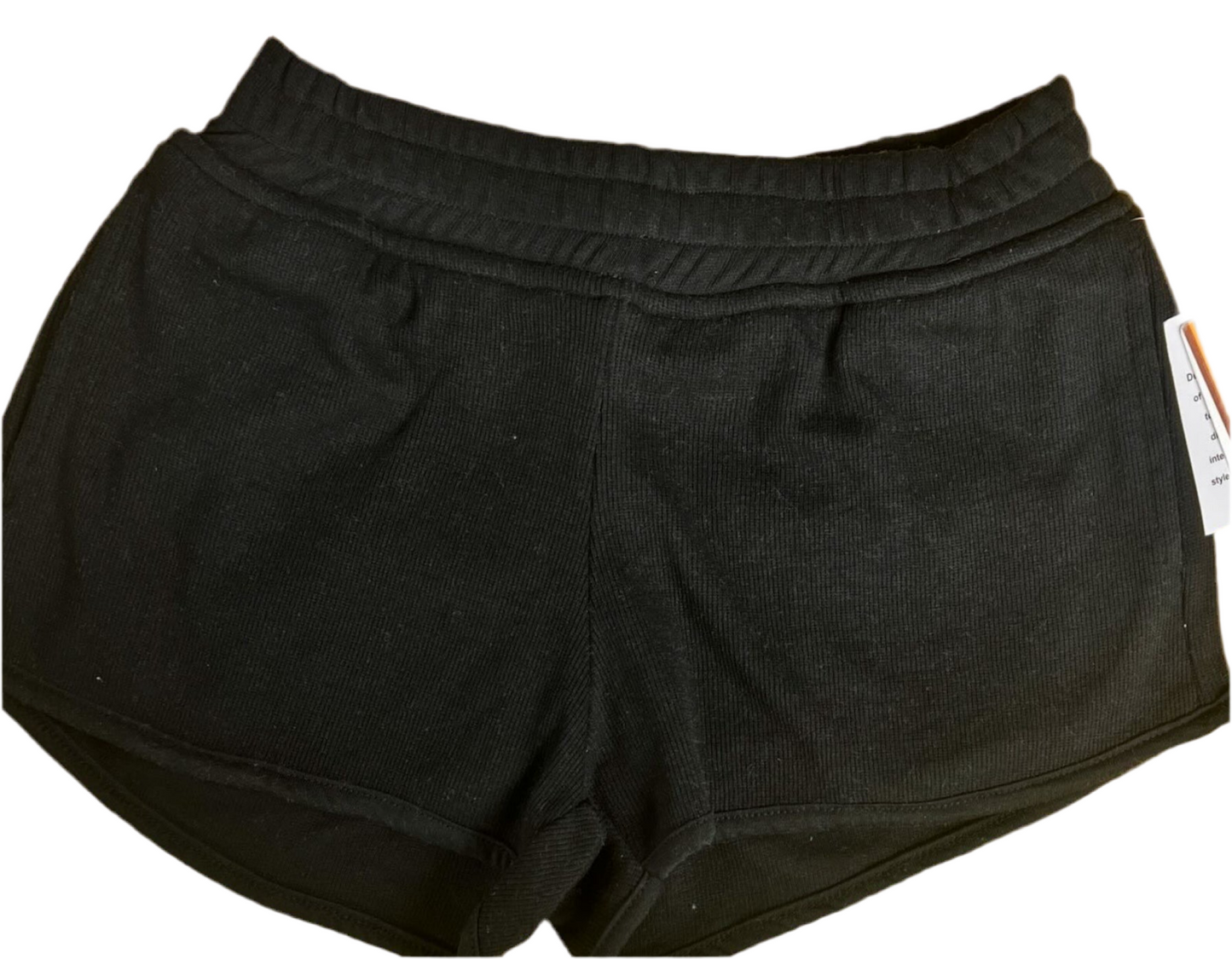 Vintage Havana black ribbed shorts