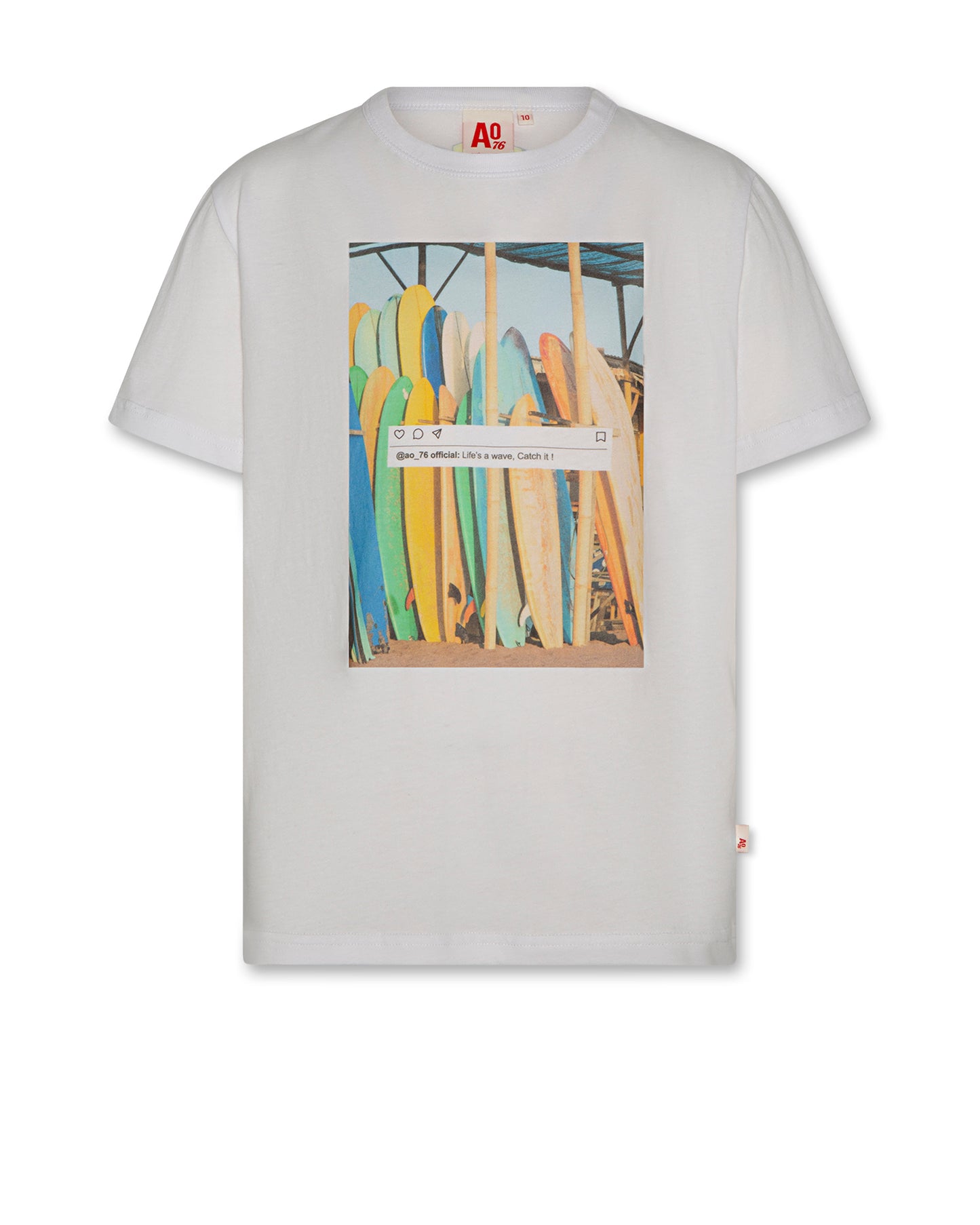 A076 - Mat T-Shirt Surfboards, White