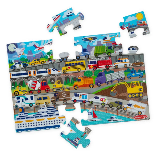 Melissa & Doug - Traffic Jam Floor Puzzle