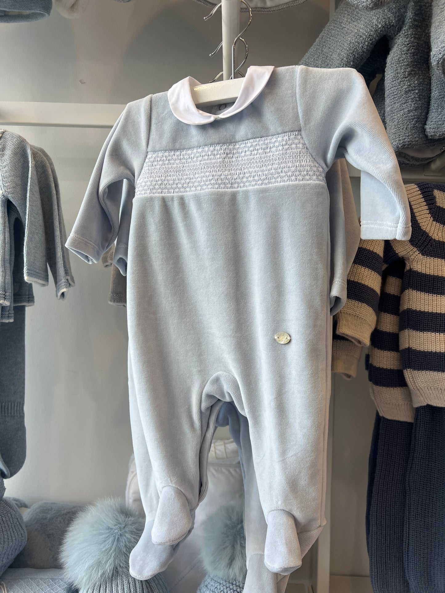 Martin Aranda - Blue Footie with White Collar