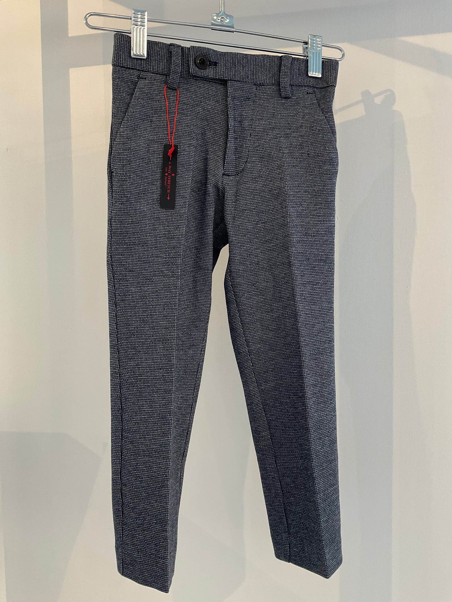 Leo and Zachary Stretch Pant | Azzurre Basket Weave