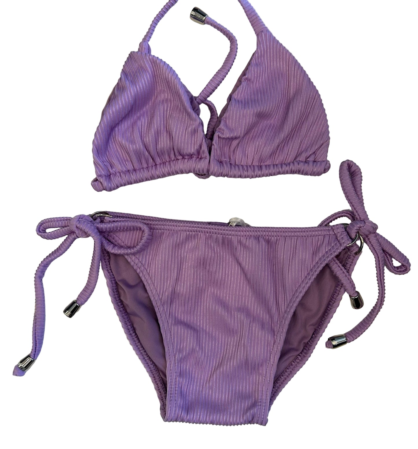 Planet Sea - Lilac Ribbed 2pc Bathing Suit