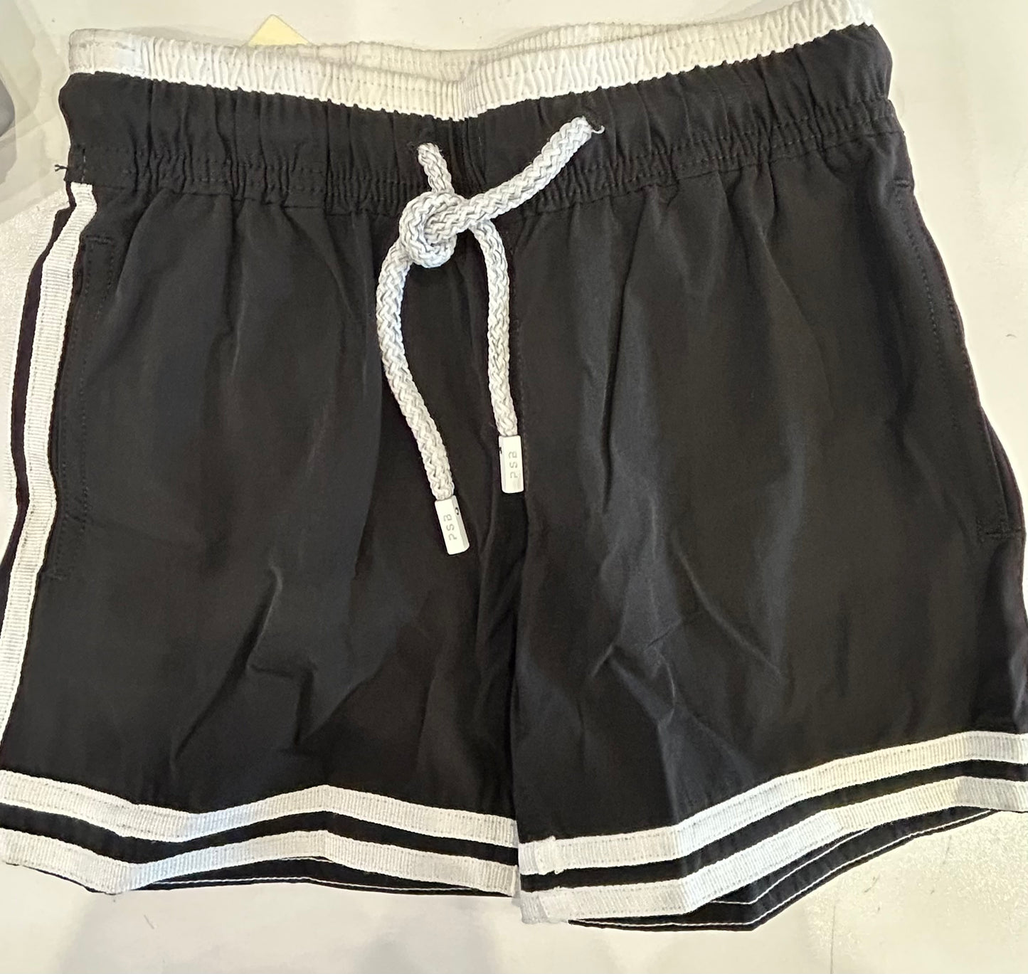 Pier St Barths - Men’s Black with White Stripe Bathing Suit