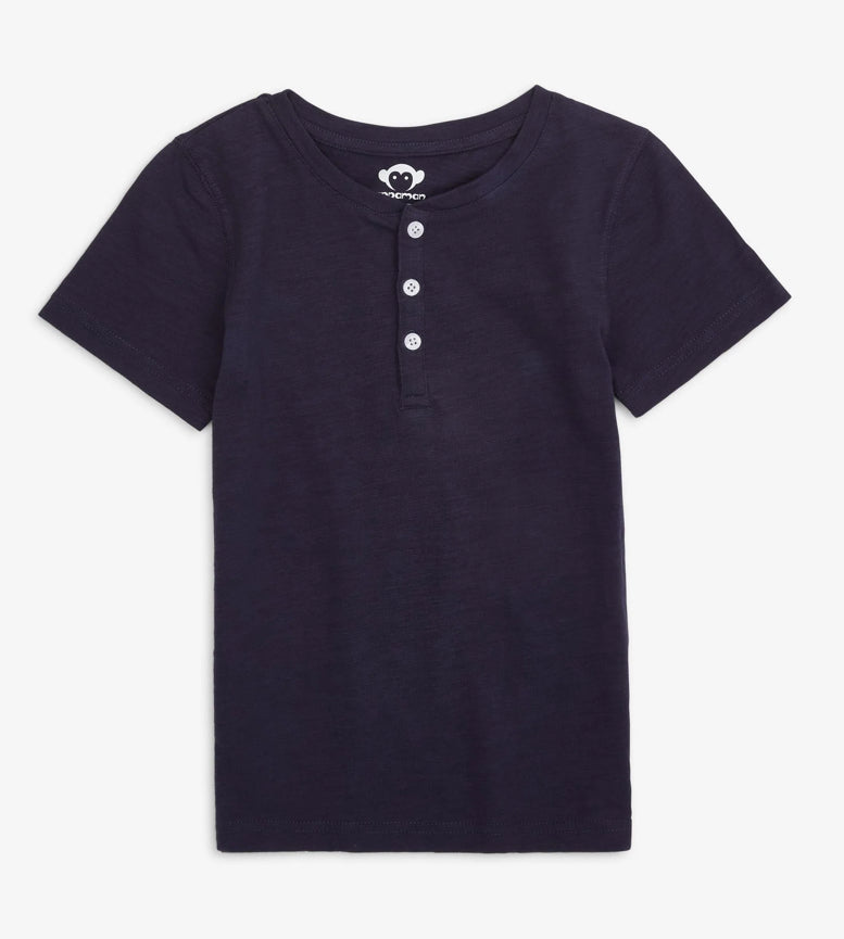 Appaman Henley Shirt for Kids ( Navy Blue ) - LeTank NYC