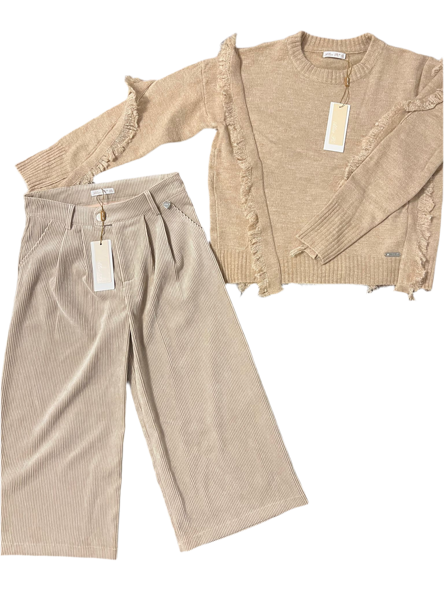 Alice Pi Girls Beige Pants