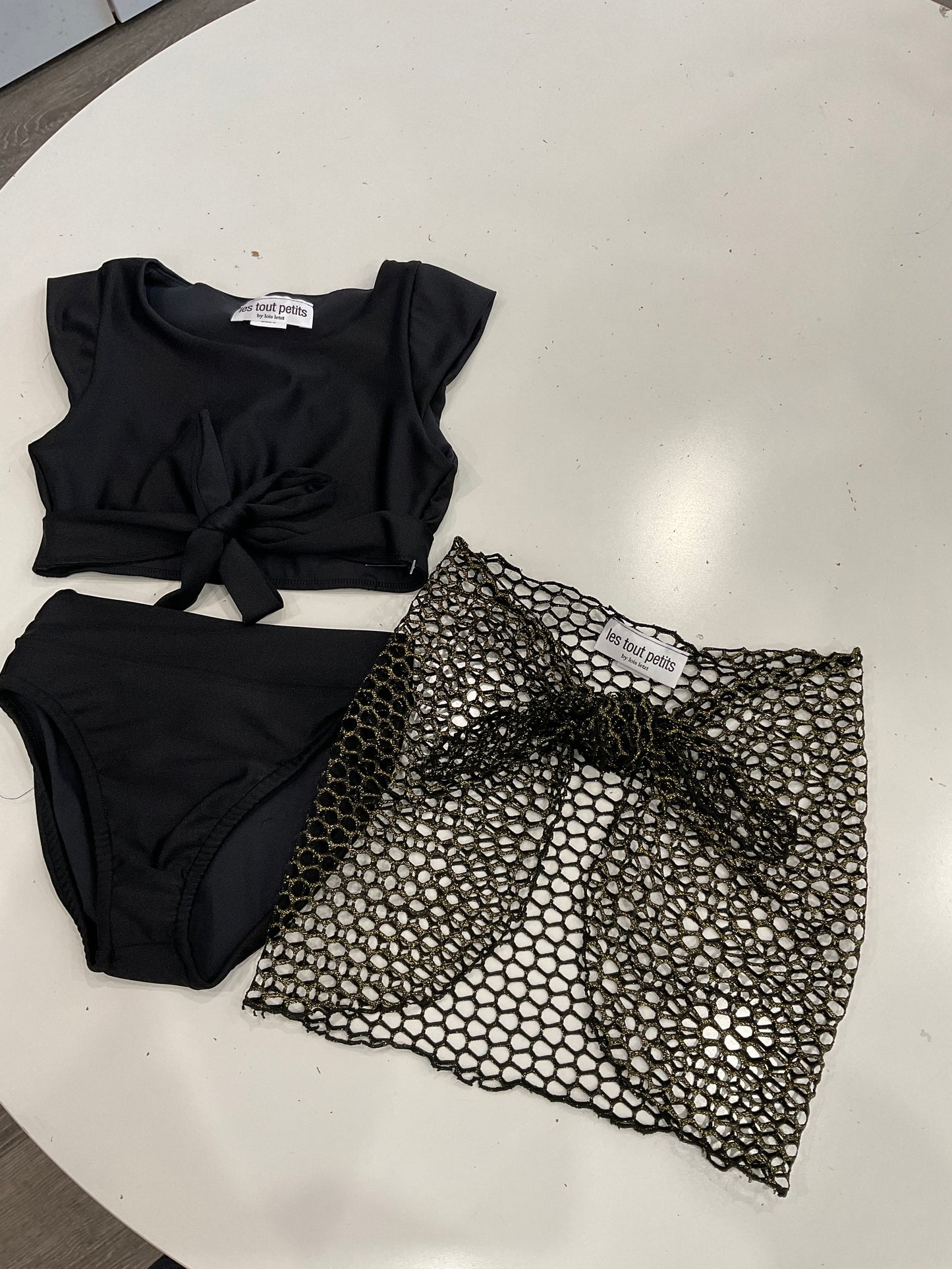 Let Tout Petit- Black Sparkle Sarong