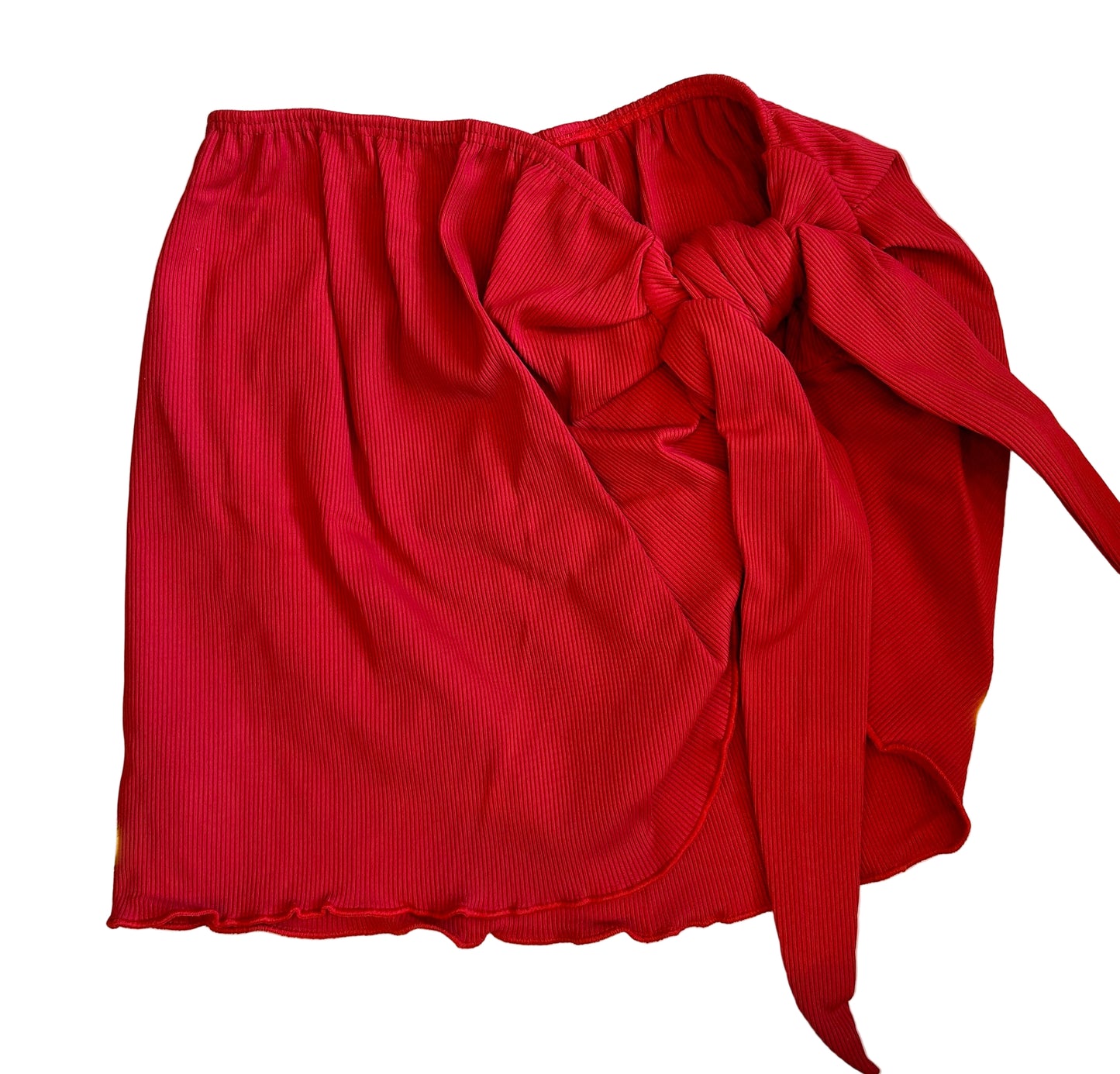 Planet Sea - Red Ribbed Sarong