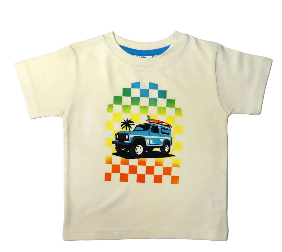 Mish Kids Short Sleeve Tee - Checkered Jeep
Style E26250