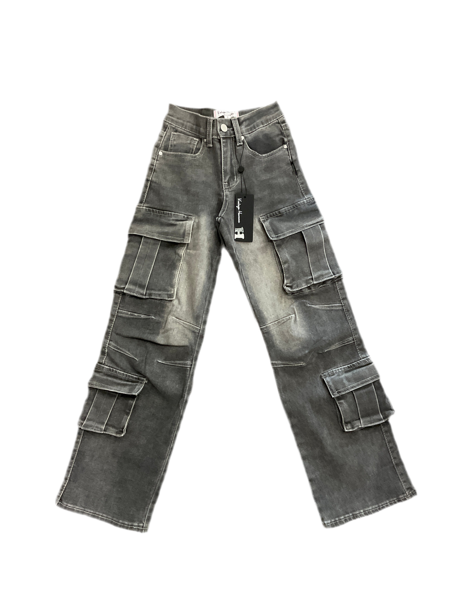 Vintage Havana - Grey Cargo Denim