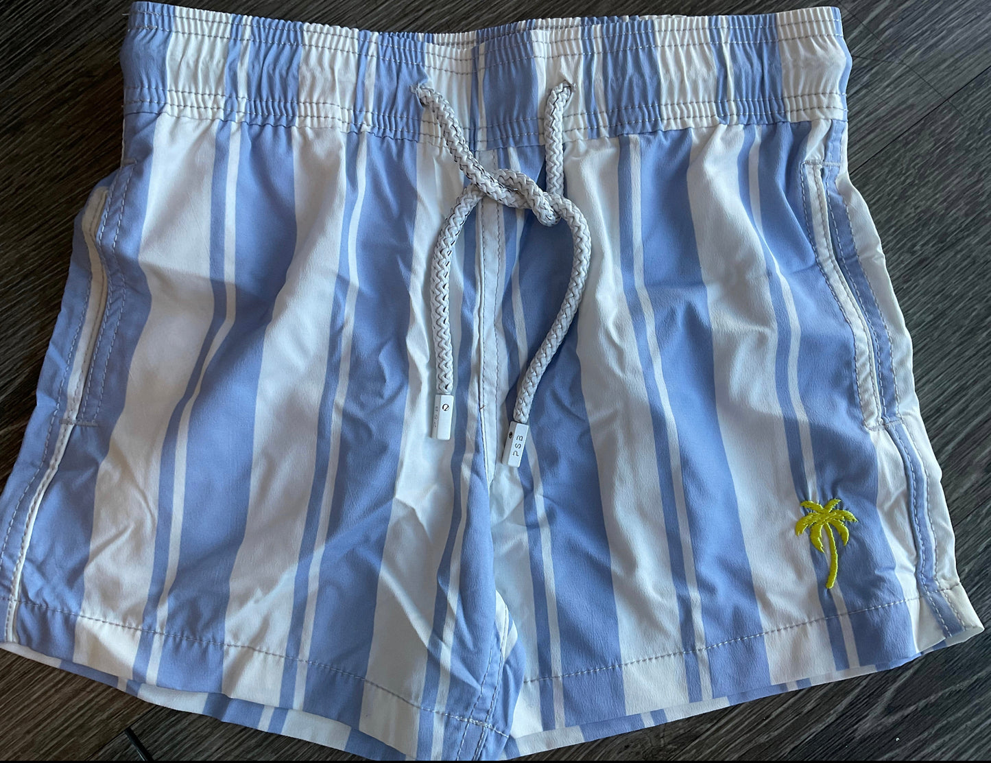 Pier St Barths - Men’s Sky Blue Stripe Swim Shorts