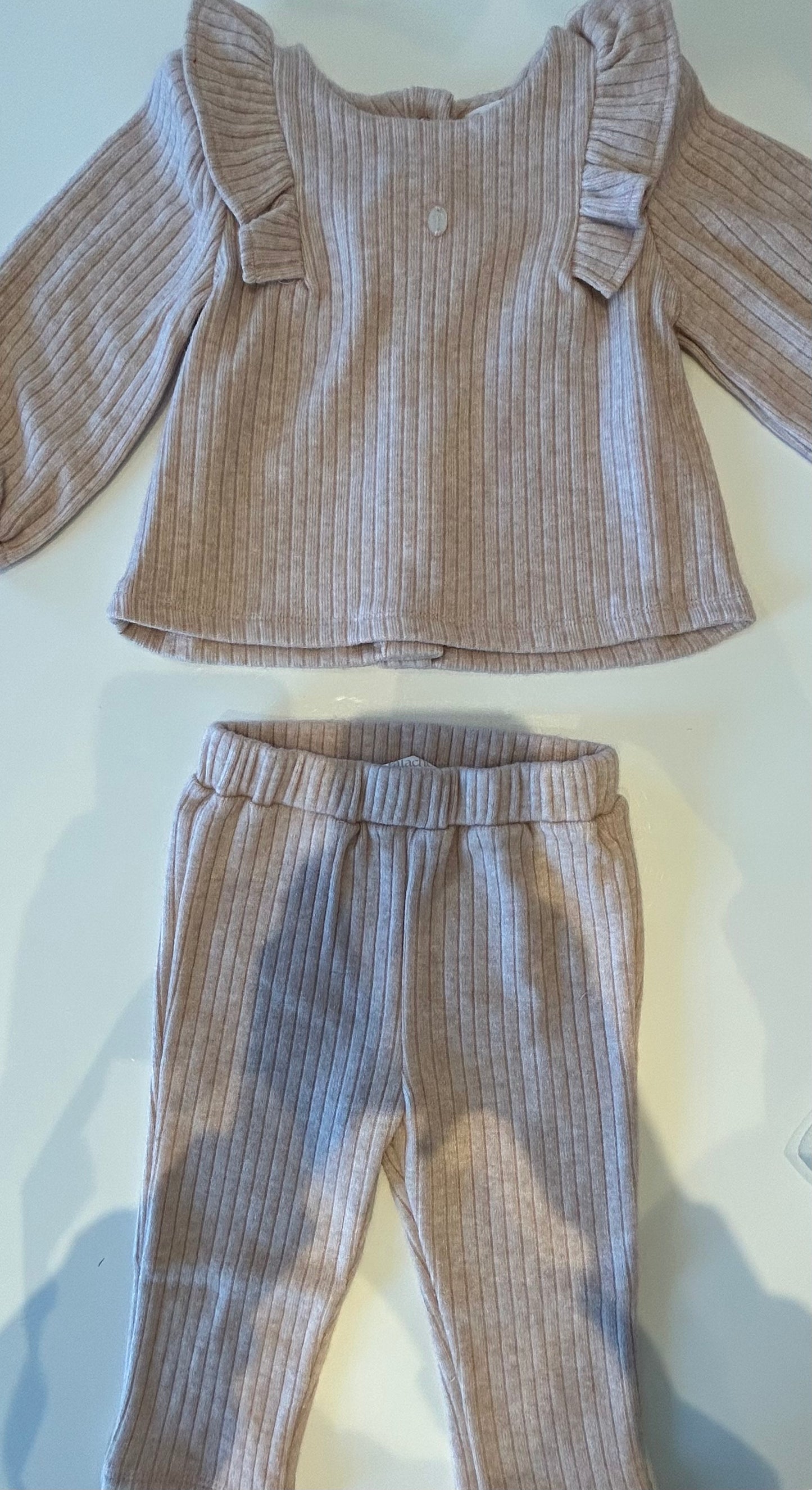 Patachou pap/con4133095 dusty pink baby set knit