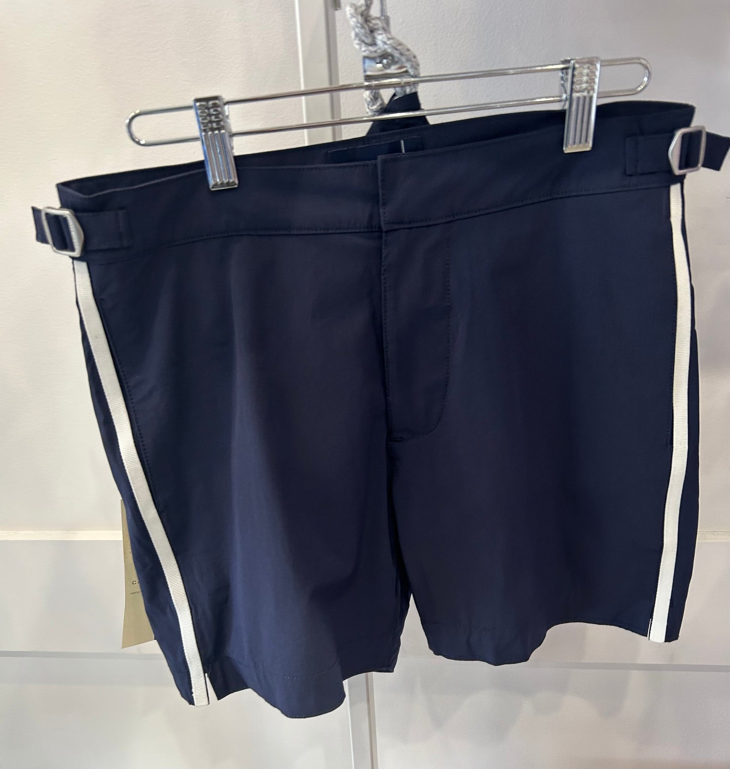 Pier St. Barth - Men’s Navy Buckle Swim Shorts