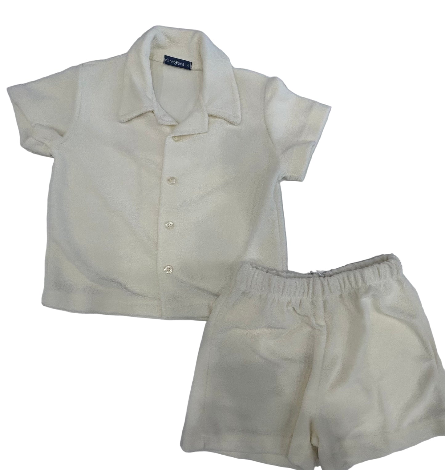 Planet Sea - Cream 2pc Terry Set