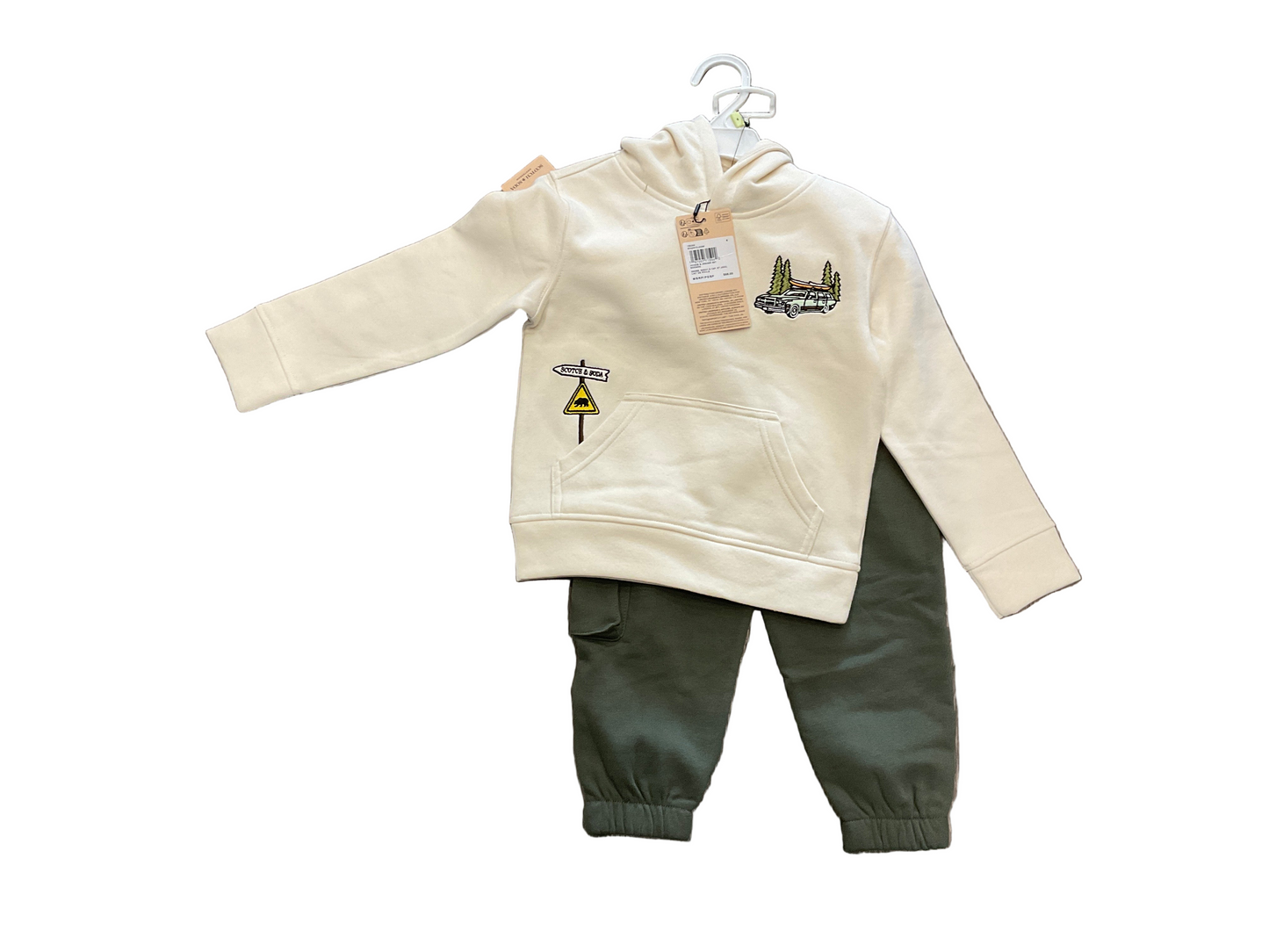 Scotch and Soda - Hoodie & Jogger Set, Eggnog