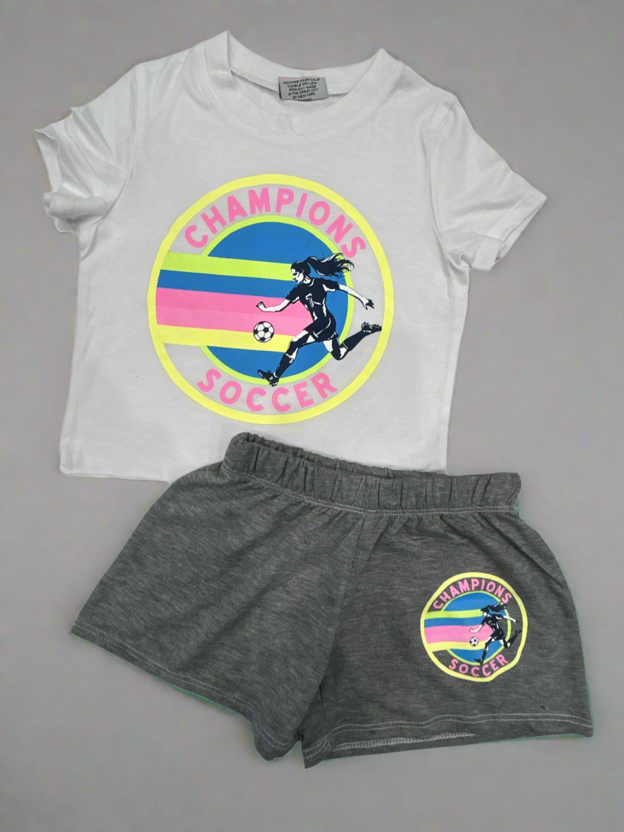 Firehouse - Champions Soccer Tee and Shorts