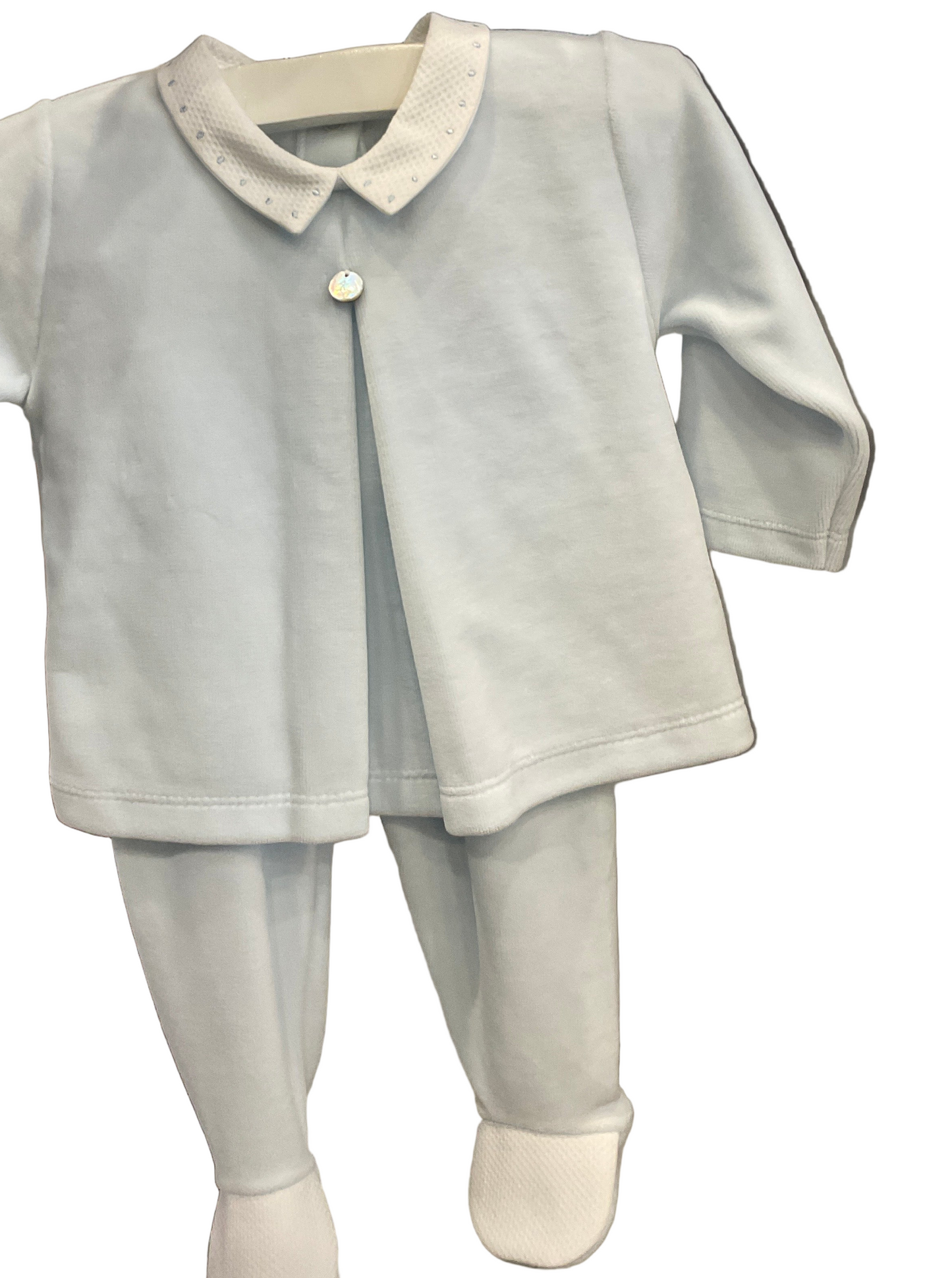 Baby GI - Blue Velour Two Piece Outfit