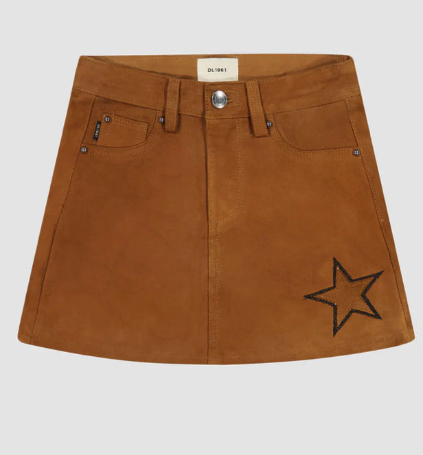 DL1961 - Jenny Mini Skirt, Star Suede