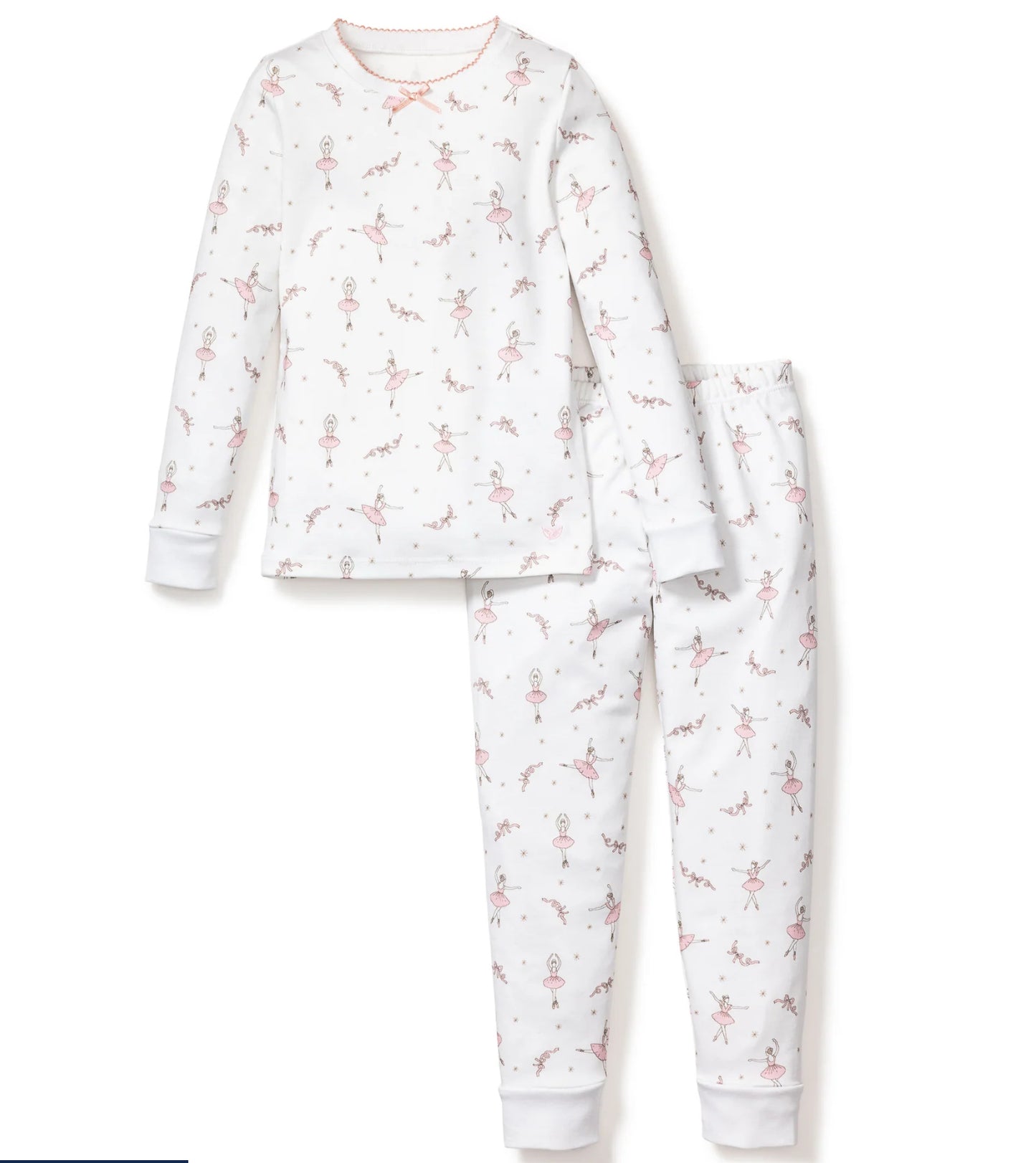 Petite Plume - Kid's Pima Snug Fit Pajama Set in Sugar Plum Fairy