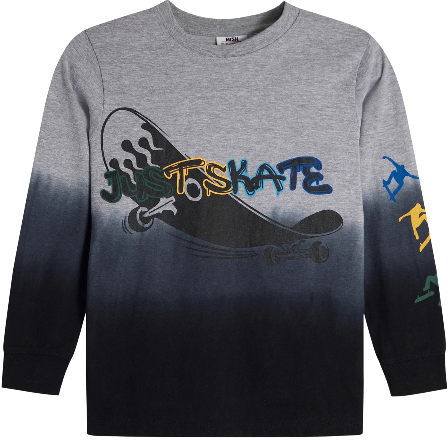 Mish - Just Skate Grey Long Sleeve Tee