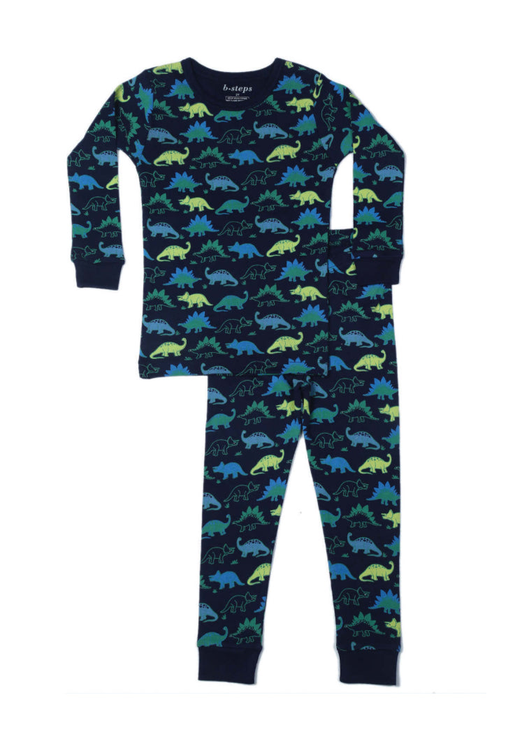 Baby Steps - 2pc Pajamas Dino Parade, Navy