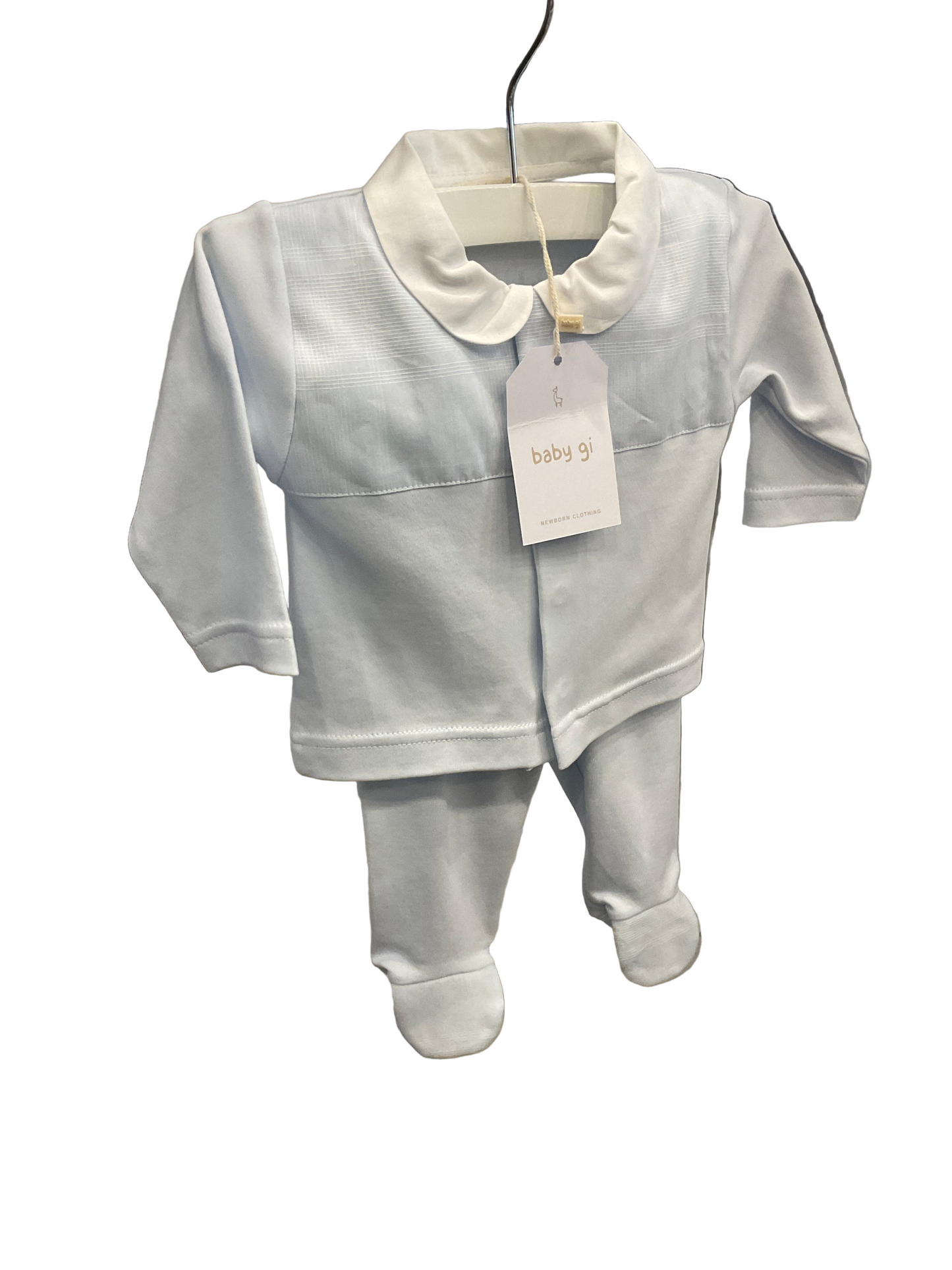 Baby GI - Light Blue 2pc Footie Set