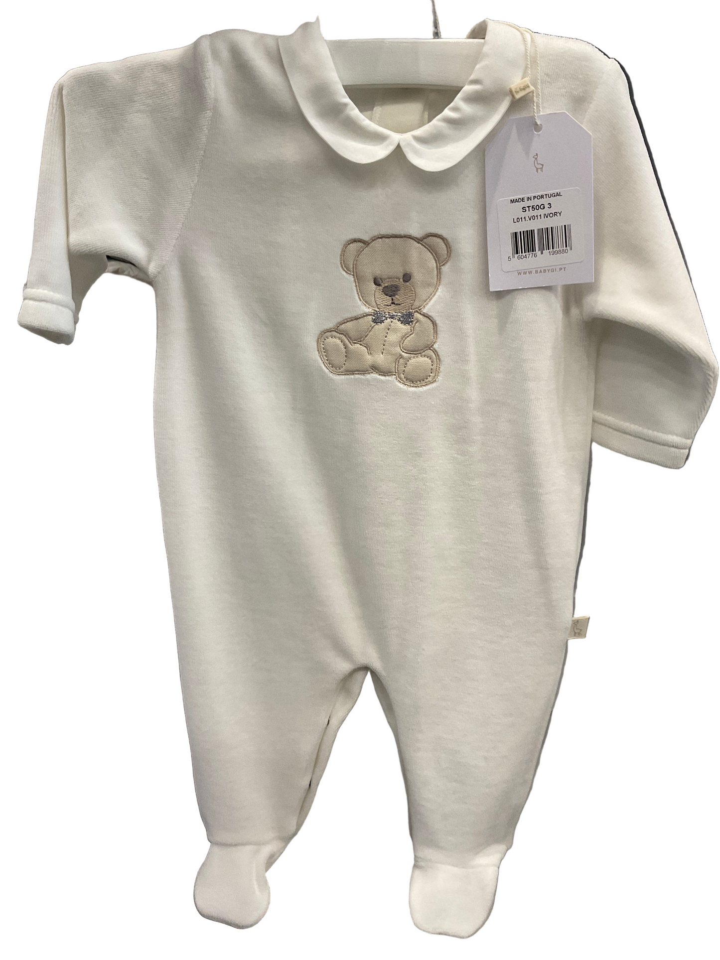 Baby GI - Velour Teddy Footie
