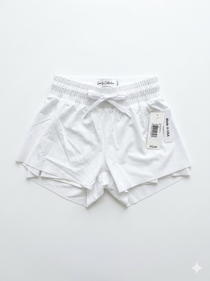 Suzette - Toddler Fly Away Shorts, White