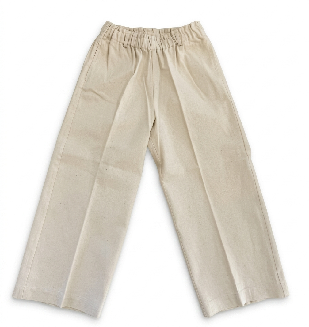Zhoe & Tobiah - Girls Woven Pants, Natural