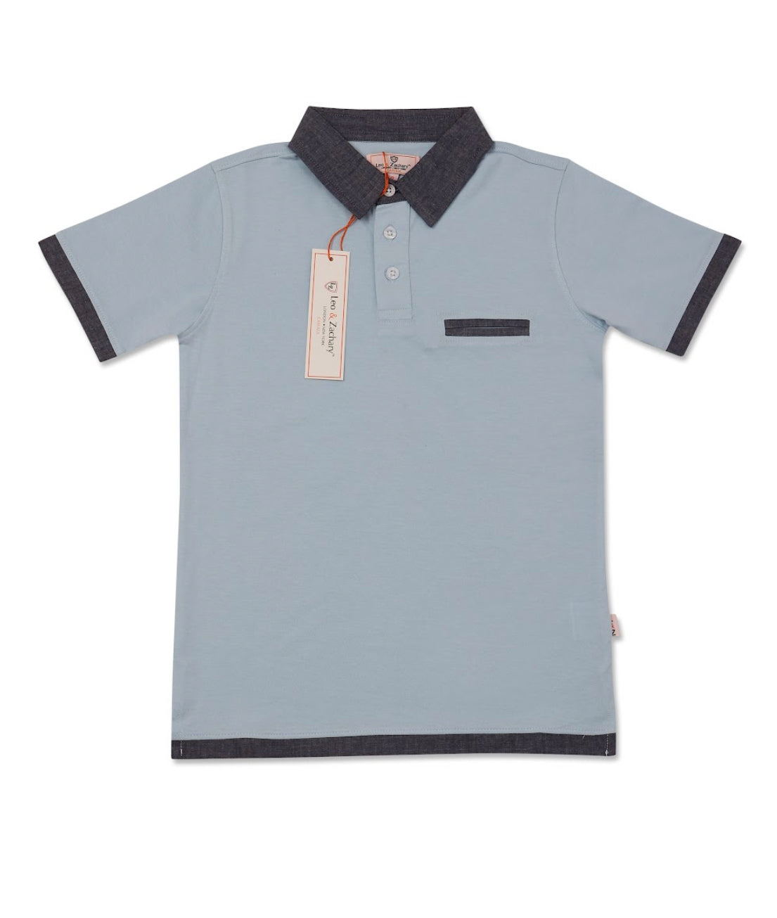 Leo and Zachary - Light Blue Polo