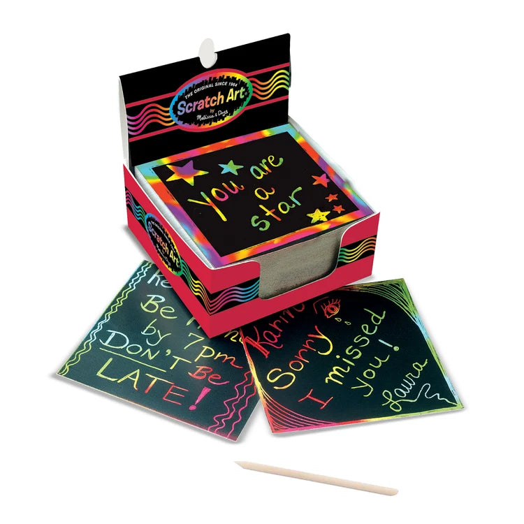Melissa & Doug - Rainbow Mini Scratch Art Notes
