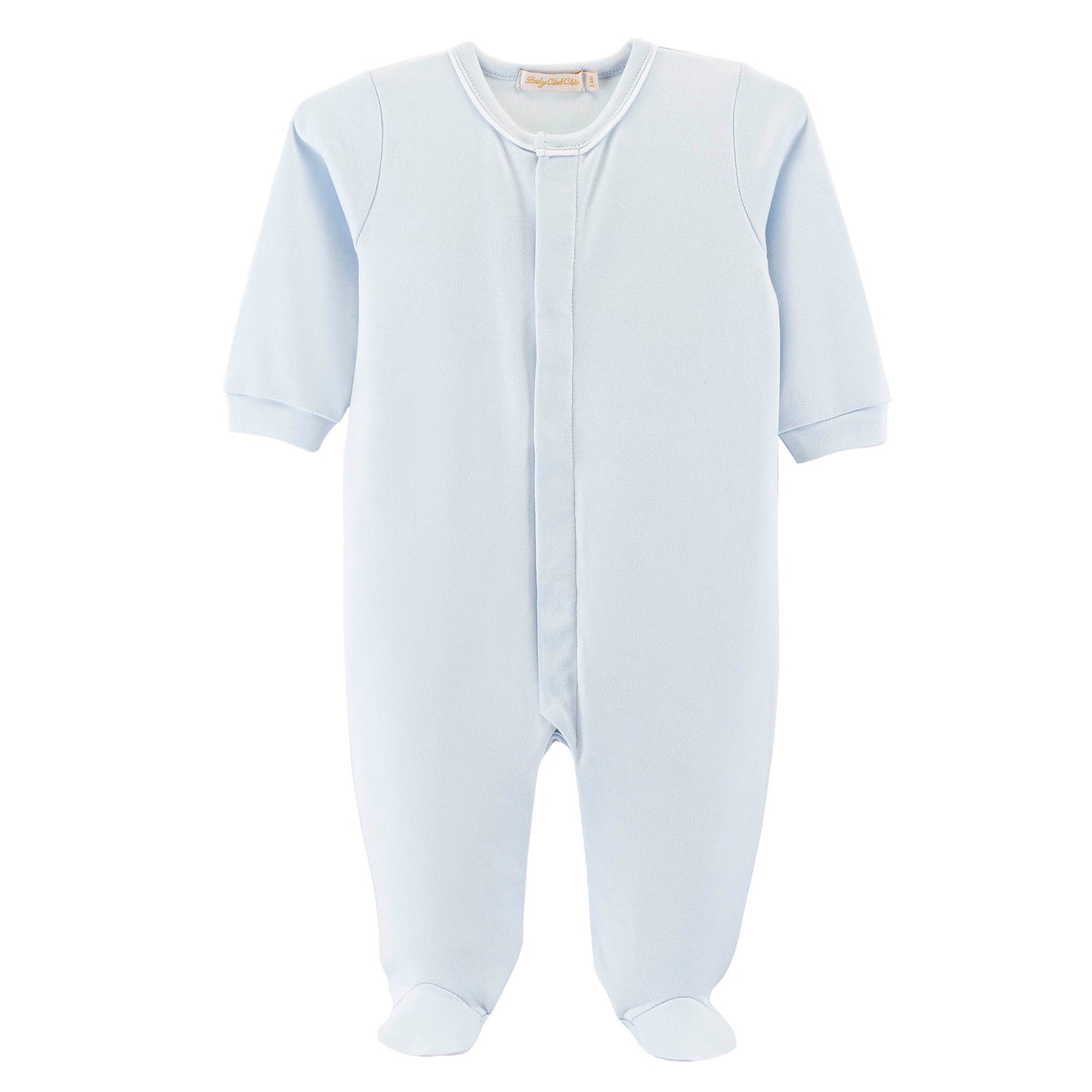 Blue baby footie