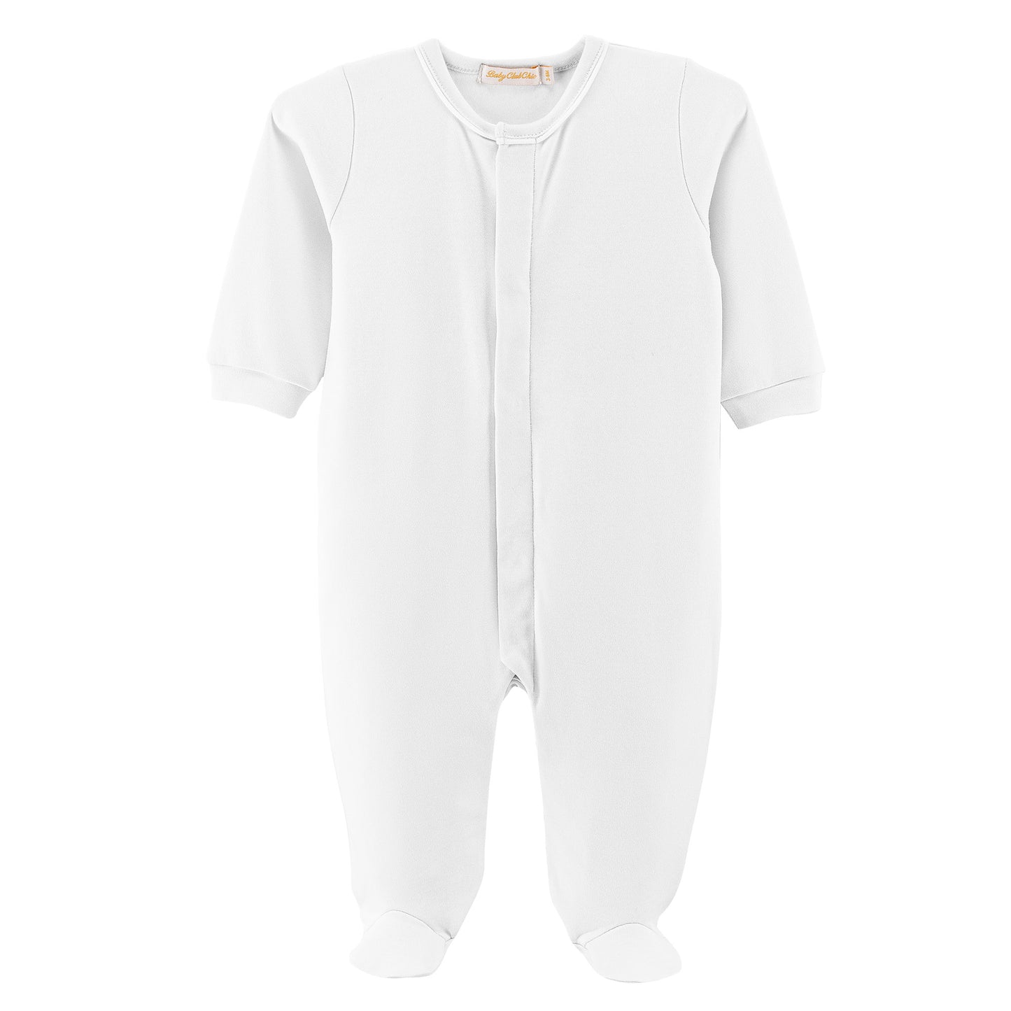 White baby footie