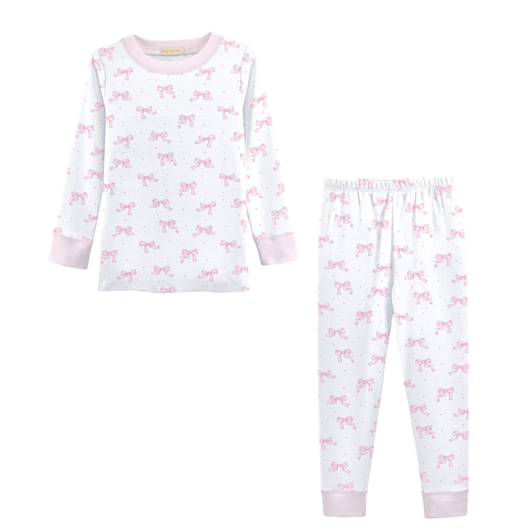 Baby Club Chic - Tiny Pretty Bows Printed Pajama Set