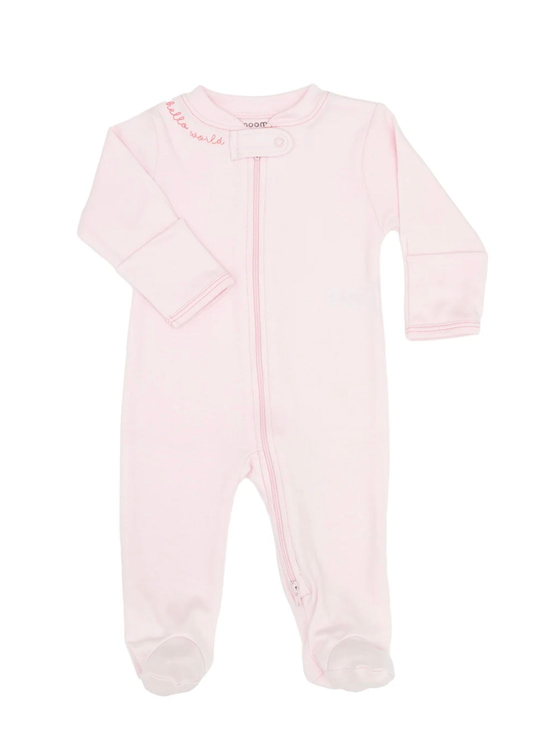 Noomie Hello World Zipper Footie
