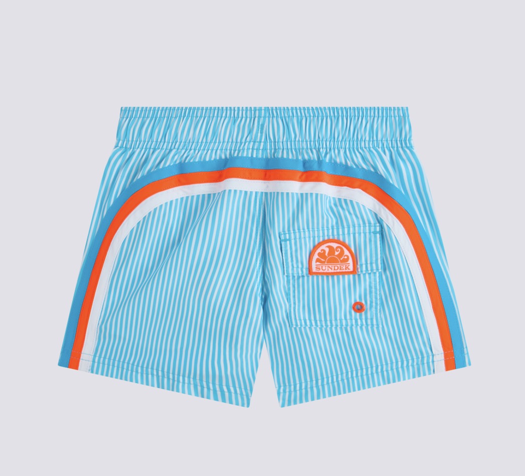 Sundek - Boys Elastic Waist Swim Trunks, Lunar