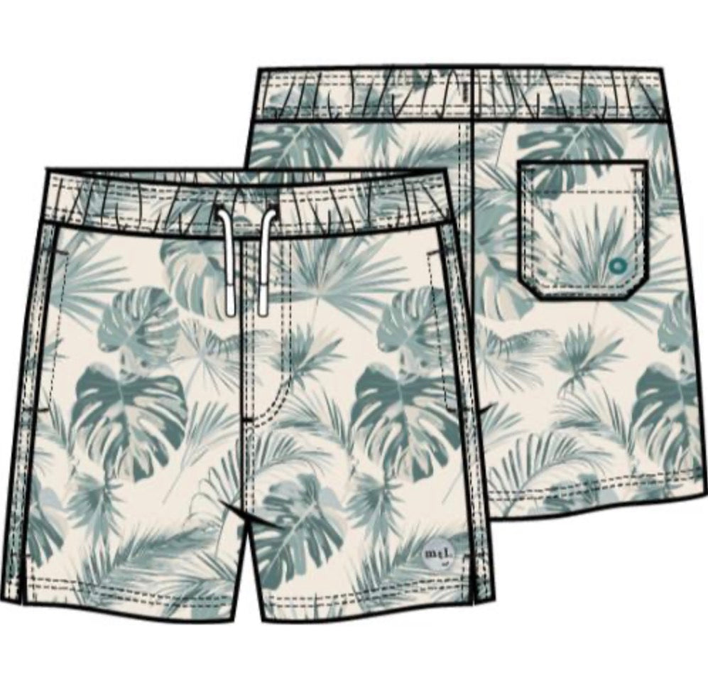 Miles The Label - Woven Swim Trunks, Off White