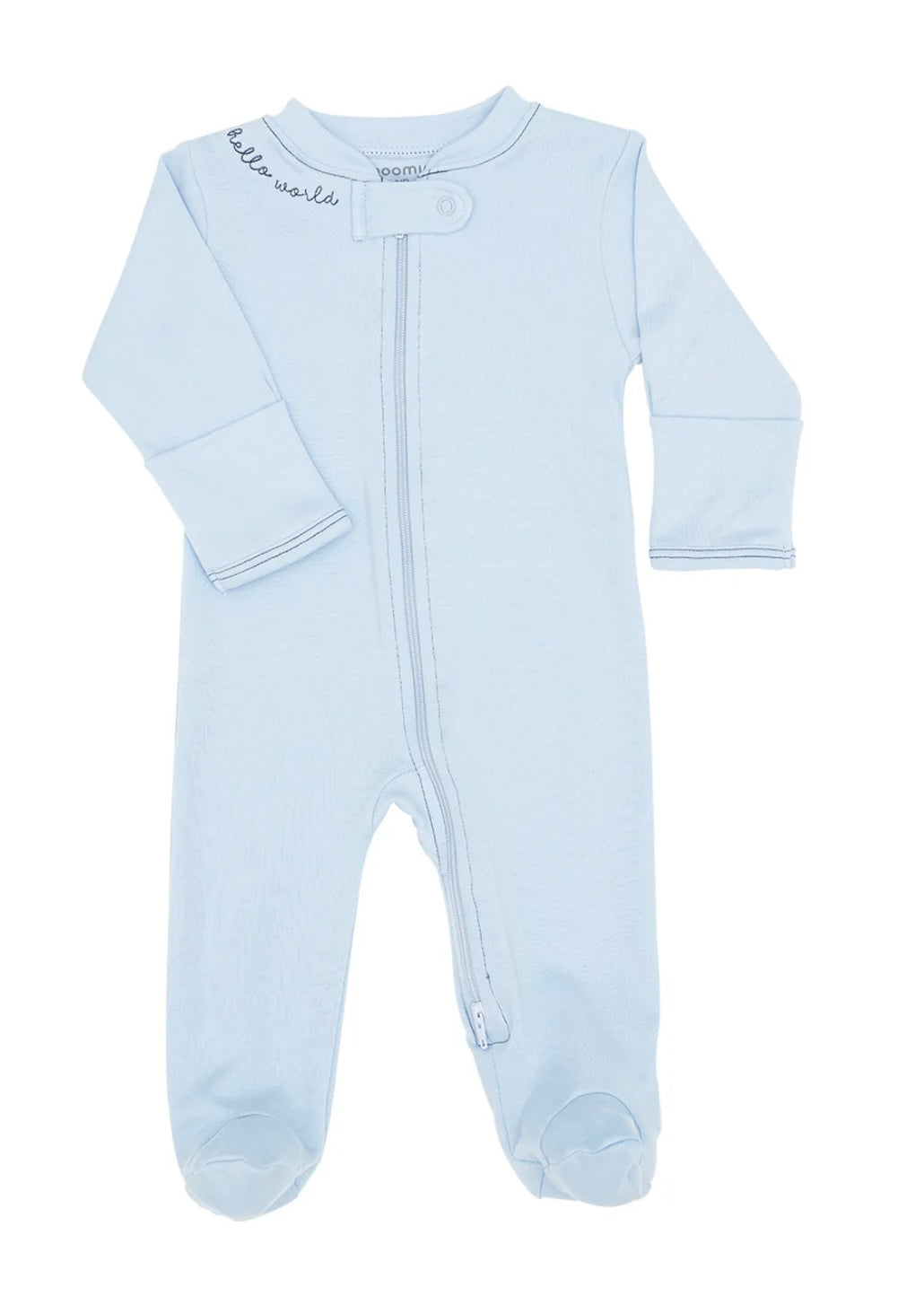 Noomie Hello World Zipper Footie
