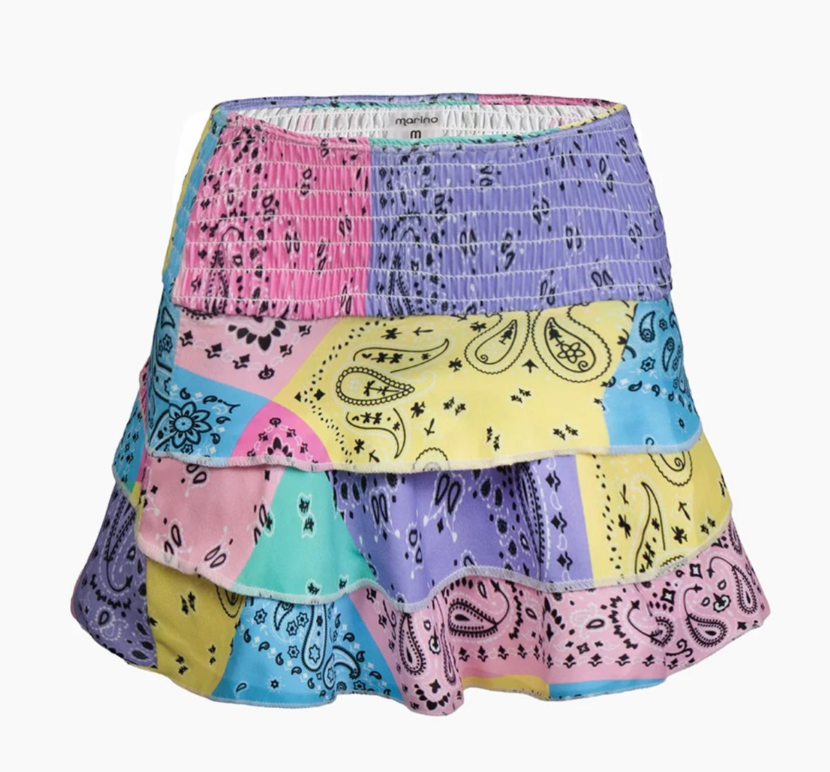 Marino - Ruffle Skirt, Pastel Bandana