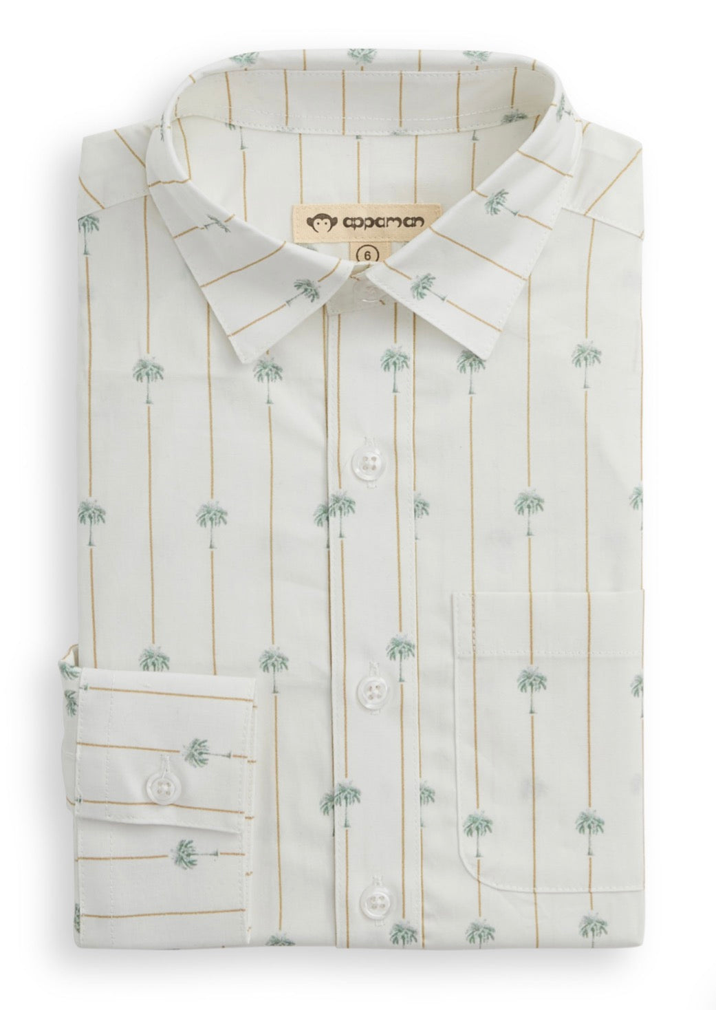 Appaman - Standard Shirt, Palm Stripe