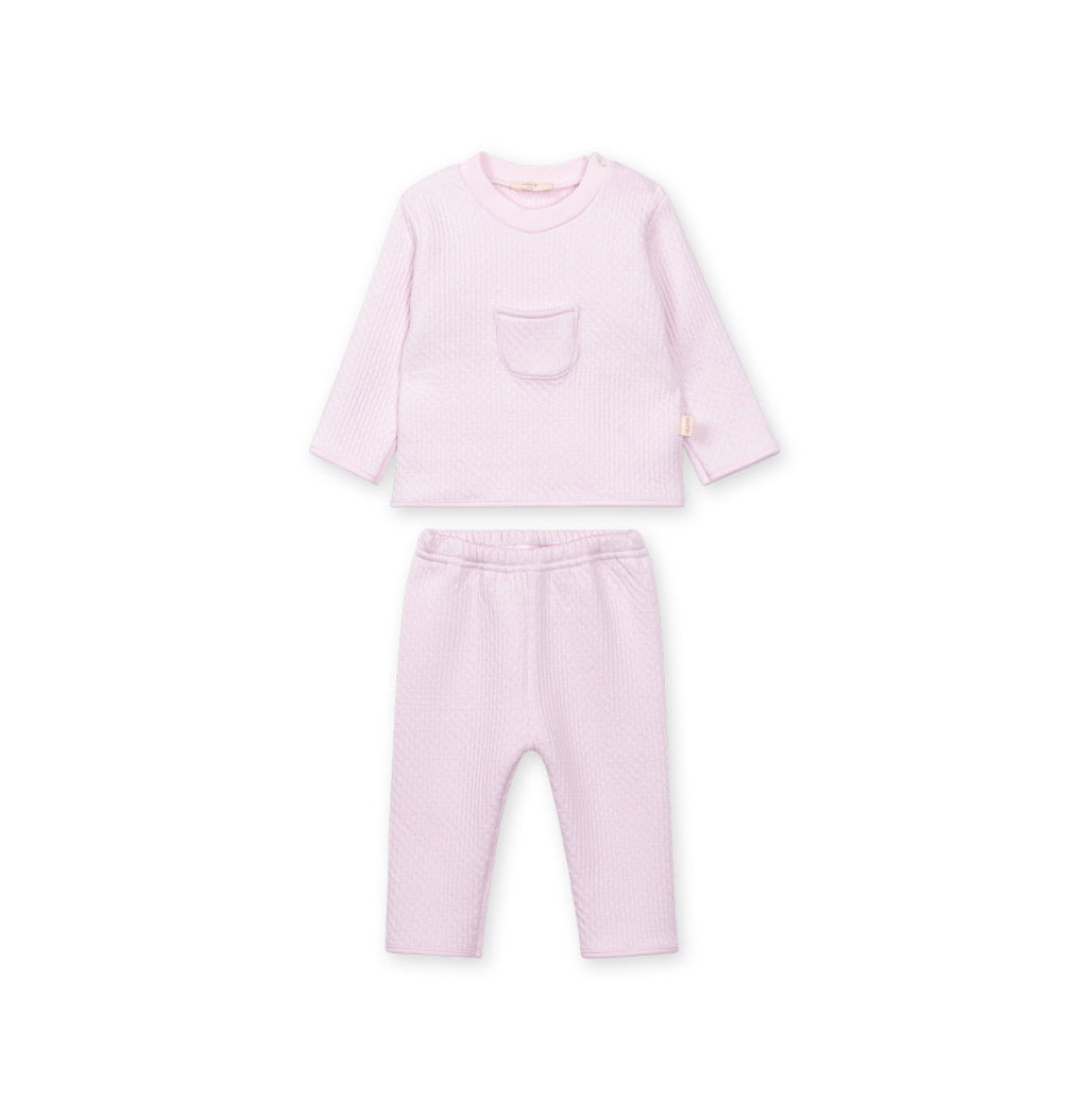 Baby GI - Jacquard 2Pc Jogging Set, Pink