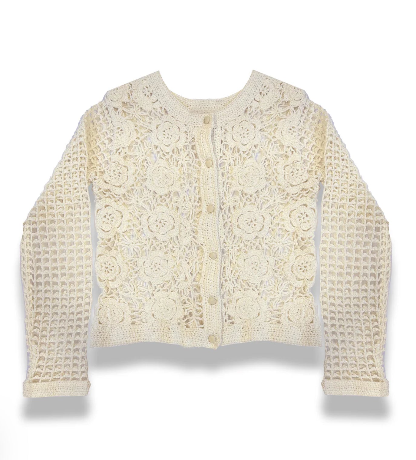KatieJ NYC Tween Bailey Floral Crochet Cardigan | LeTank NYC