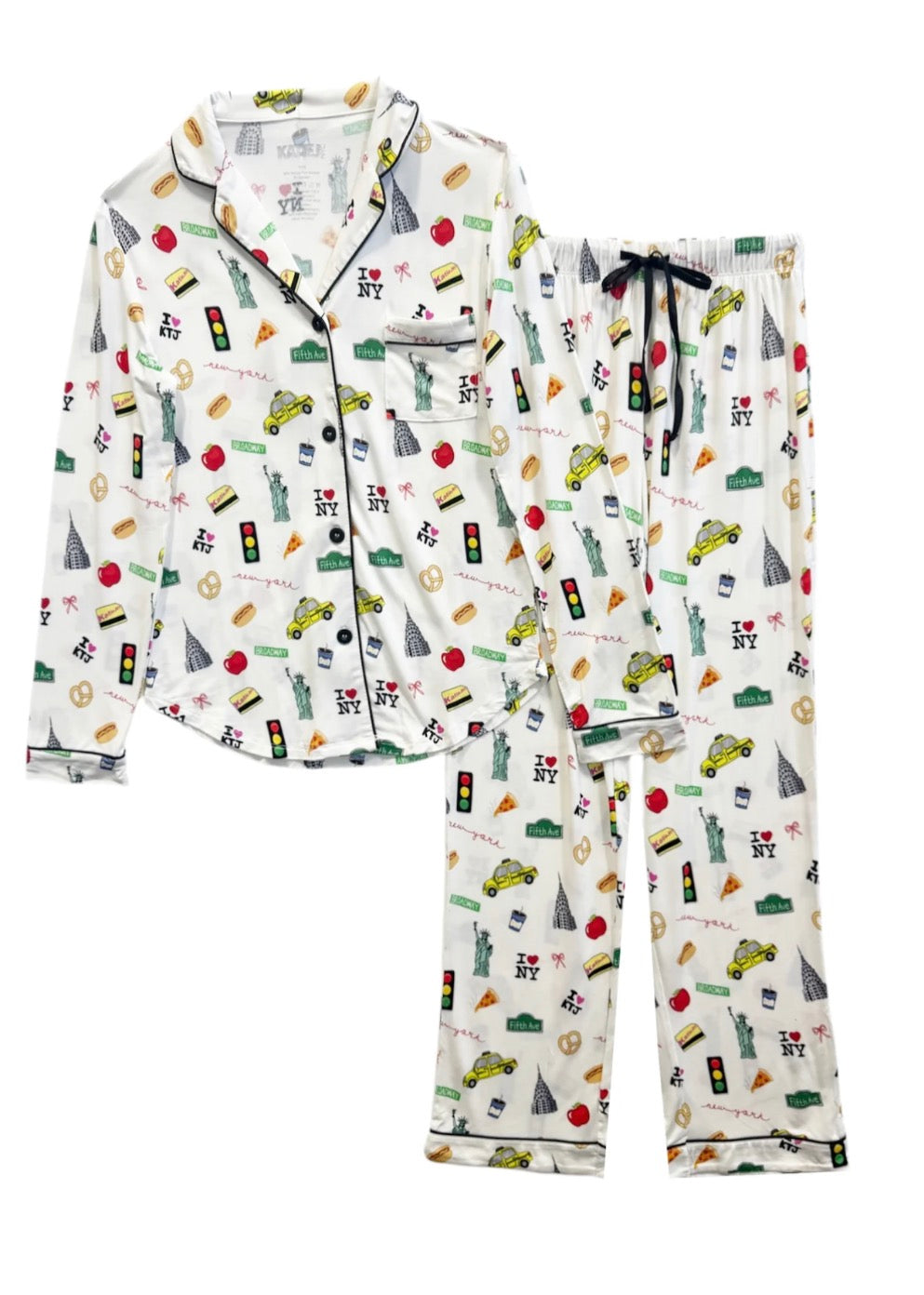 Katie J - Junior Maia Pant Set, New York Print
