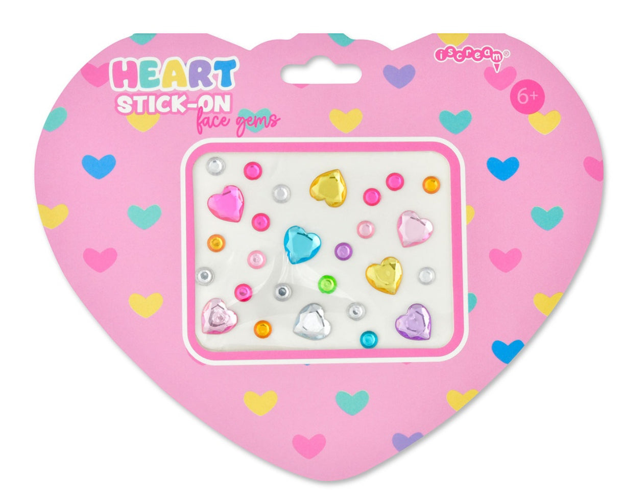 Iscream Happy Heart Face Gems