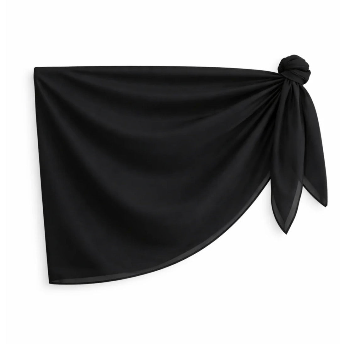 Katie J - Tween Moana Sarong, Black