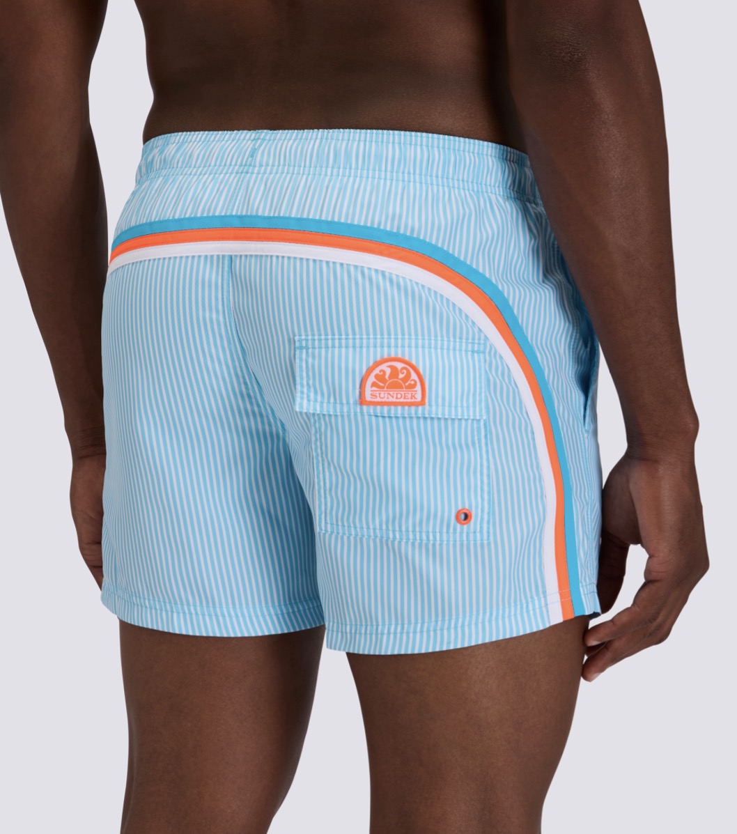 Sundek - Men’s 14’ Elastic Waist Swim Trunks, Lunar